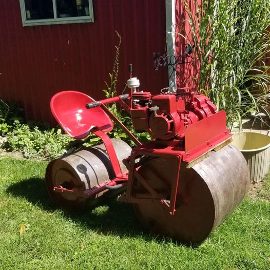 Lawn rolling for smooth level surface